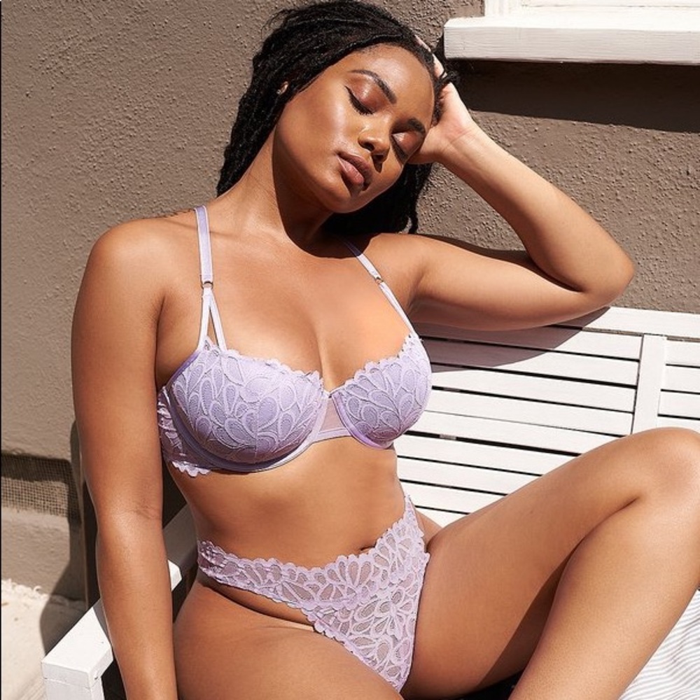 Savage x Fenty Savage Not Sorry Lightly Lined Lace Balconette Bra